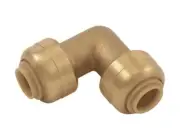 SharkBite U244LFA 1/4 in. Push X 1/4 in. D Brass Push 90-Degree Elbow