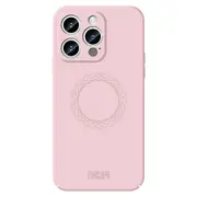 Ring Pattern Printing Acrylic+TPU Case for iPhone 15 Pro Skin-Touch Matte Protective Phone Cover