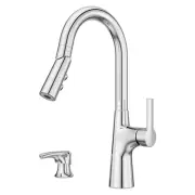 Pfister Tasso Kitchen Faucet with Pull Down Sprayer and Soap Dispenser, Singl...