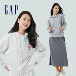 GAP 女裝 LOGO柔軟帽T 碳素軟磨法式圈織系列-多色可選(810838)