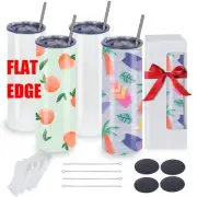 20oz Sublimation Tumblers Bulk With Flat Edge 20OZ Flat Sublimation Tumbler B...