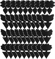 HIDOSNG Black Sticky Traps, 100 PCS Sticky Fruit Fly and Plant Gnat Bug Traps, Dual-Sided Sticky Insect Catcher with Twist Ties Fruit Fly Fungus Gnat Trap Killer for Whiteflies Mosquitos Fungus Aphids