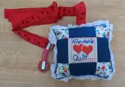 Quilted Needle Pin Cushion Holder Travel Scissors Craft Sewing Supplies