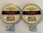 Bath & Body Works~*Sweet Orange & Agave*~Scentportable Fragrance Discs Set Of 2