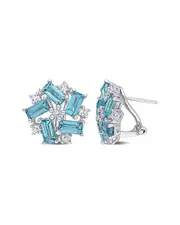 Rina Limor Silver 5.12 ct. tw. Gemstone Earrings