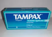 Vintage 1993 Tampax Tampons w/Flushable Applicator SEALED BOX