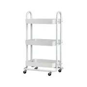 Artiss 3 Tiers Storage Trolley Storage Cart White