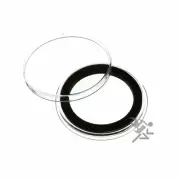 (50) Air-tite 31mm Black Ring Coin Holder Capsules for 1/2oz Silver Chinese