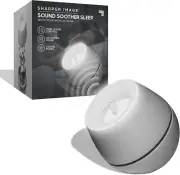 SHARPER IMAGE Sound Soother White Noise Machine, Night Light with 3 Glow Modes