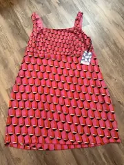 Diane Von Furstenberg x Target Mini Shift Dress Pink Mod Geometric DVF Size 17