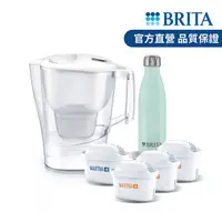 在飛比找PChome24h購物優惠-【德國BRITA官方】愛奴娜濾水壺3.5L(白)+3入去水垢