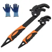 Self Adjusting Locking Spanner Self Locking Wrench Flexible Pipe Wrench Set ☢
