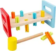 Kisangel 1Set Educational Hammering Beating Mole Plaything for Interactive Portable Fun for Home School Park Develops Coordination