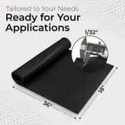Neoprene Sheet 1/32 x 36 x 18 in Rubber Mat Thin Gasket Material Made in USA