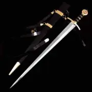 New Medieval Knights Sword Knights Templar Sword Functional Sword with Scabbard