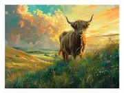 Elegant Highland Canvas Print