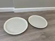 2 BRAND NEW! Crate and Barrel Graedwn 13" Chop Plate (Round Platter)