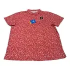 NWT Columbia PFG Nebraska Cornhuskers Super Slack Tide Hawaiian Golf Shirt Sz XL