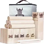 GoSports Kubb Viking Clash Toss Game Set for Kids & Adults