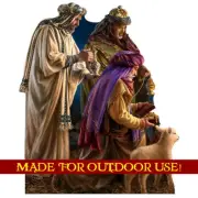 THREE WISE MEN Plastic Outdoor YARD SIGN Weather Resistant Christmas Nativity