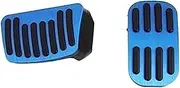 POEXIR for Toyota, for Corolla, E210 12th 2019 2020 2021 2022 Car Pedals Pads Accelerator Fuel Brake Footrest Pedal Plate Covers Accessories Foot Pedal Cover Car Pedal Cover(at 2PCS Black)