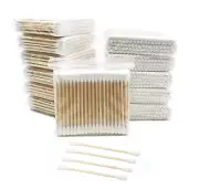 Cotton Swabs with Wooden Sticks/Biodegradable Cotton Buds 2400Pcs