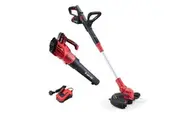 BAUMR-AG 20V Cordless Line Trimmer Electric Whipper Snipper & Leaf Blower Combo Kit Battery Charger