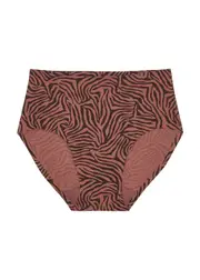 Chantelle Soft Stretch Zebra-print Briefs - Brown - One Size One Size