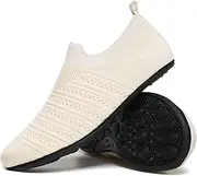 [QZKDM] Lightweight Slip on Grip Indoor House Slippers Barefoot Non Slip Home Exercise Yoga Shoes for Men Women