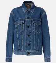 [Loro Piana] Loro Piana Tulus cotton and silk denim jacket AU 14 blue