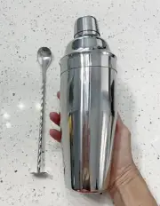 WPHUAW Cocktail Shaker Bar Stainless Steel Strainer For Martini Kit NEW