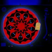 Lost Souls Turntable Slipmat GLOW BLACKLIGHT 12 inch for DJ Vinyl LP