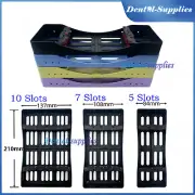 Dental Autoclave Plastic Sterilization Cassette Box Tray Rack For 5/7/10 Tools