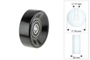 PULLEY IDLER V-BELT FOR CADILLAC DEVILLE CHRYSLER 300 M