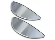 Mini Morris Clubman Leyland Moke Headlamp Light Peaks Eyebrows Stainless Pair