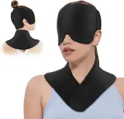 Migraine Relief Cap Neck Ice Pack, 2Pcs Reusable Cold Hot Therapy Gel Pack Wrap