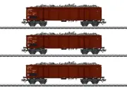 HO Scale Wagons - 46899 - High Side Gondola Set for Scrap Transport