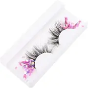 NOLITOY False Eyelashes Individual Lashes Glitter False Eyelashes Women's Beauty