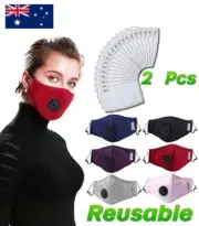 Adult Face Mask PM2.5 Filters Valve Anti Air Pollution Washable Reusable Filter