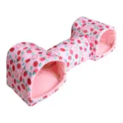 Hamster Tunnel Bed Nest Guinea Pigs Tunnel Hide Toy for Dwarf Rabbits Hamster