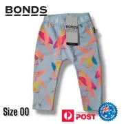 Bonds baby Size 00 Leggings Girls Kids Multicolor Parrot Bird Theme