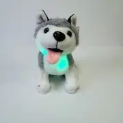Plush Stuffed Husky Puppy Dog Light Up Soft Toy With Magic LED Light Athoinsu