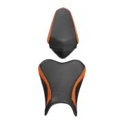 Black Orange Driver Passenger Seat Fit For Kawasaki Ninja 400 2018-22 Z400 19-23