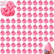 200 Pieces Mini Rubber Duck in Bulk Squeaky Rubber Ducks Bath Toys Tiny Float Ba