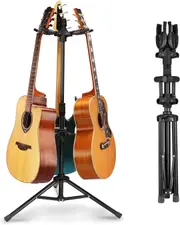 Guitto GGS-06T Triple Head Guitar Stand Adjustable Stand For Guitar and Bass
