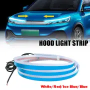 200cm Flexible Car Hood Day Running LED Light Strip Lamp Accessories Universal .