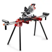 NNEMB 210mm Sliding Compound Mitre Drop Saw and Adjustable Stand Combo