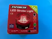 Seco-Larm Enforcer LED Strobe Light with Built-In Programmable Siren, Clear