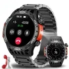 Outdoor Smart Watch Men's with LED Lighting Bluetooth Call Smartwatch Waterproof
