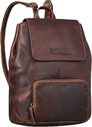 STILORD 'Johanna' Small Leather Backpack Women's Modern Backpack Elegant Leather Women Daypack Vintage City Backpack Backpack Handbag